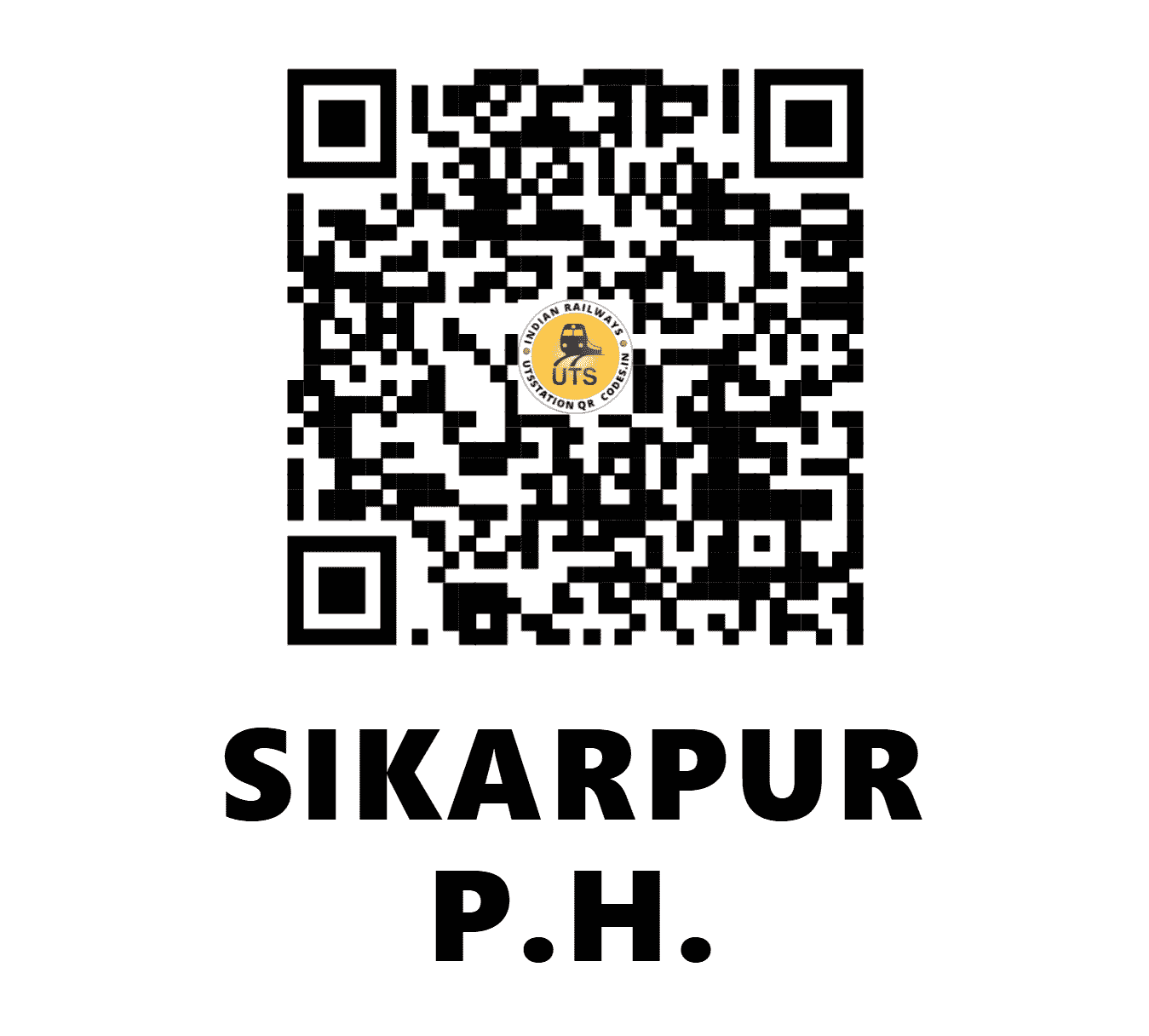 UTS QR Code for SIKARPUR P.H. - SKPR - SB (MADHYA PRADESH)